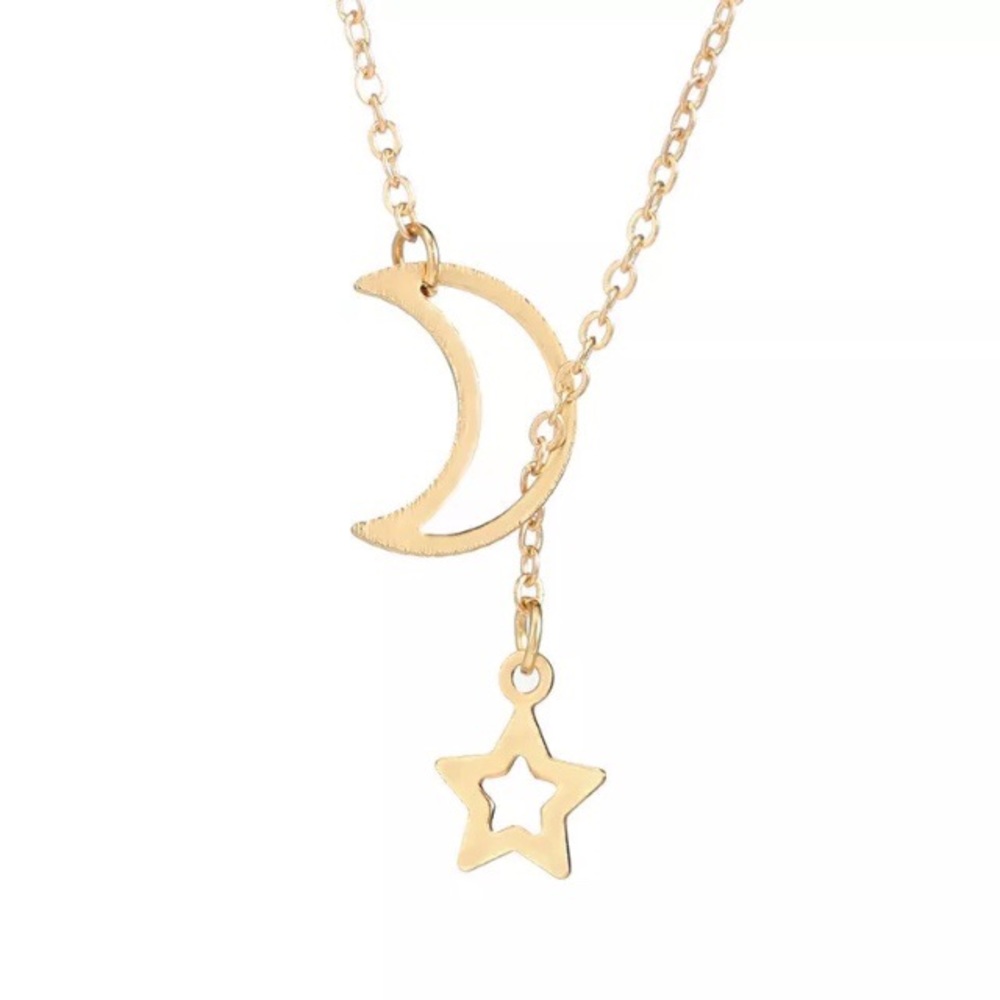 ‼️3/$30 Boho Lariat Moon Star Pendant Necklace - Picture 2 of 5